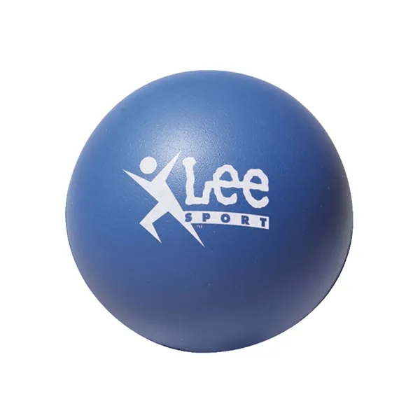 Round ball-shaped stress reliever made of polyurethane foam; offered in an... from ASI 68507 The Magnet Group / Perfect Line