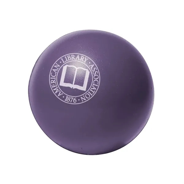 Round ball-shaped stress reliever made of polyurethane foam; offered in an... from ASI 68507 The Magnet Group / Perfect Line