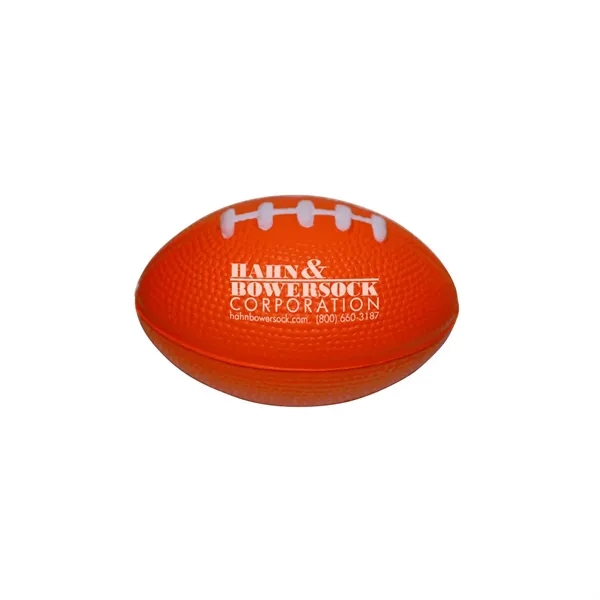 Football shaped stress reliever made of polyurethane foam.... from ASI 68507 The Magnet Group / Perfect Line