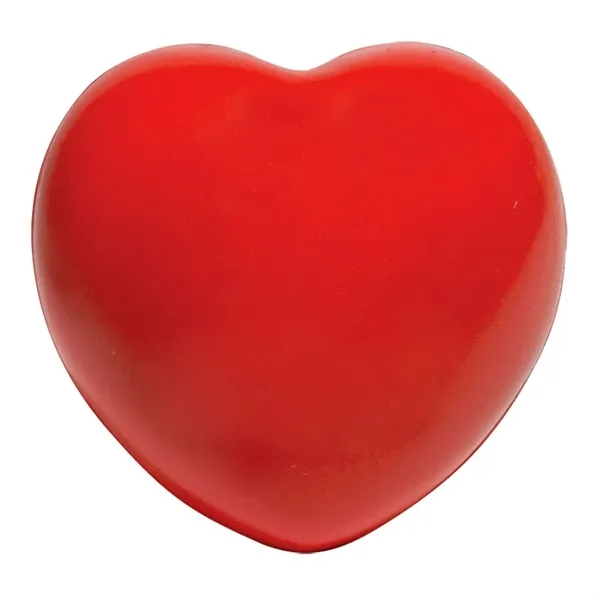 Red heart shaped stress reliever made of polyurethane foam.... from ASI 68507 The Magnet Group / Perfect Line
