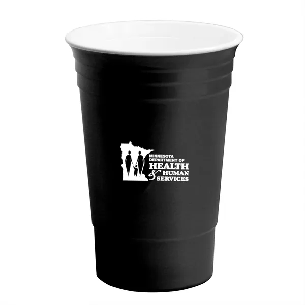 16 oz. polypropylene party cup with lid and double wall insulation.... from ASI 68507 The Magnet Group / Perfect Line