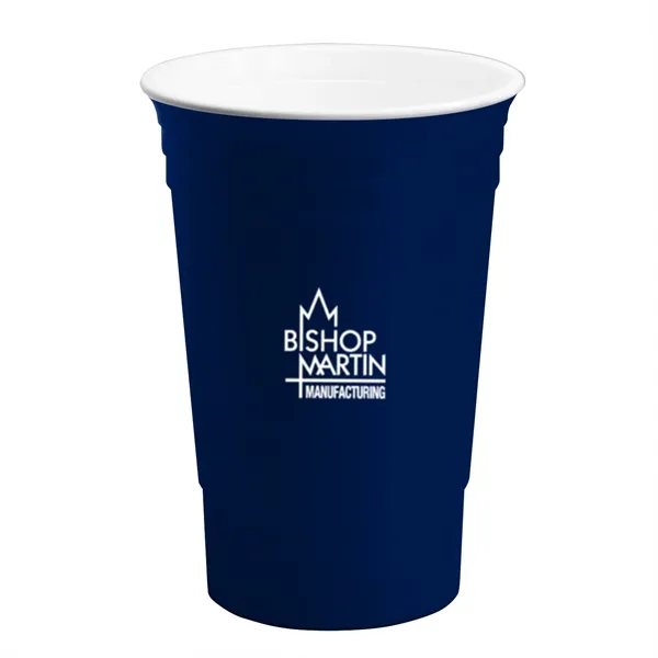 16 oz. polypropylene party cup with lid and double wall insulation.... from ASI 68507 The Magnet Group / Perfect Line