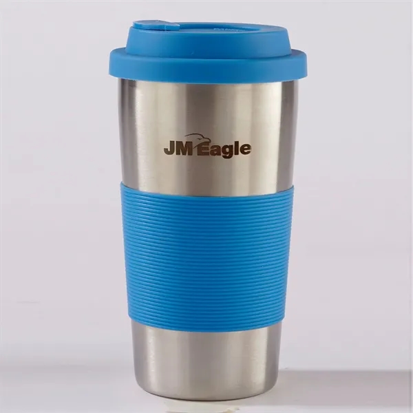 450ml stainless steel tumbler with double wall insulation and lid.... from ASI 68507 The Magnet Group / Perfect Line
