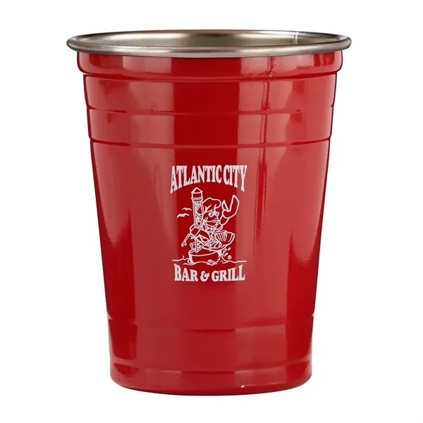 16 oz. single wall stainless steel party cup.... from ASI 68507 The Magnet Group / Perfect Line