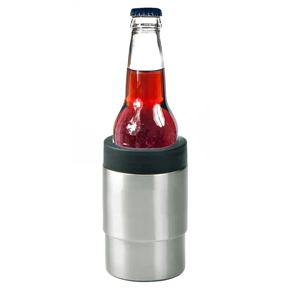 Double walled stainless steel drink insulator with twist-on rim to hold... from ASI 68507 The Magnet Group / Perfect Line