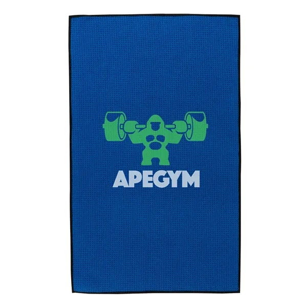 26" x 16" polyester waffle weave sports towel.... from ASI 68507 The Magnet Group