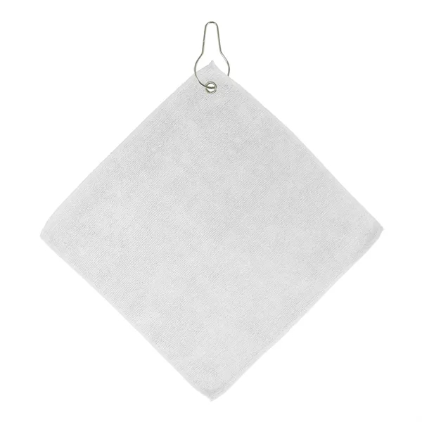 11.5" x 11.5" microfiber golf towel with grommet and hook.... from ASI 68507 The Magnet Group