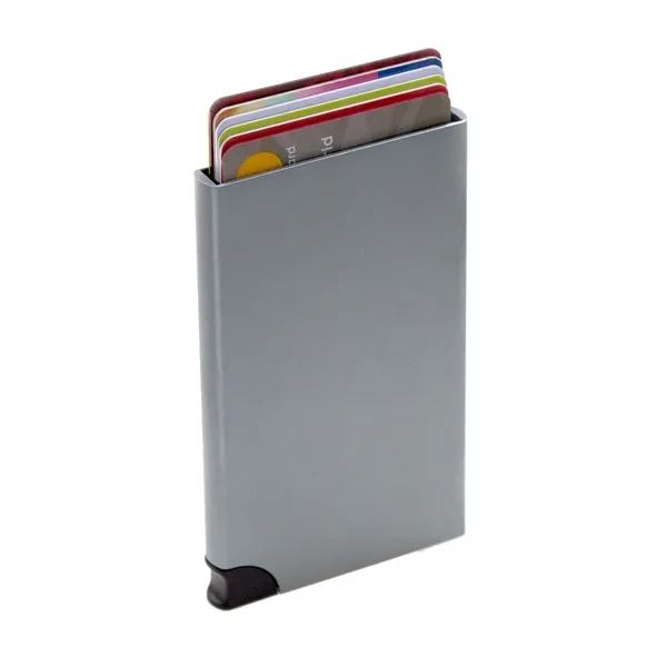 Aluminum Wally card holder with RFID and electronic theft protection.... from ASI 68507 The Magnet Group / Innovations by Magnet™