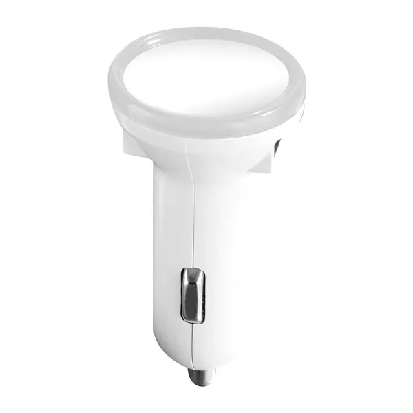 1.5" x 1.5" x 2.75" car charger with dual USB ports... from ASI 68507 The Magnet Group / Innovations by Magnet™