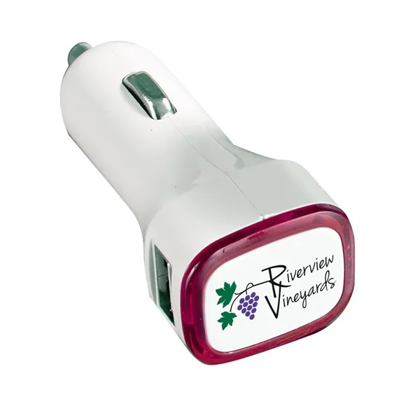 1" x 1.25" x 2.75" car charger with dual USB ports... from ASI 68507 The Magnet Group / Innovations by Magnet™