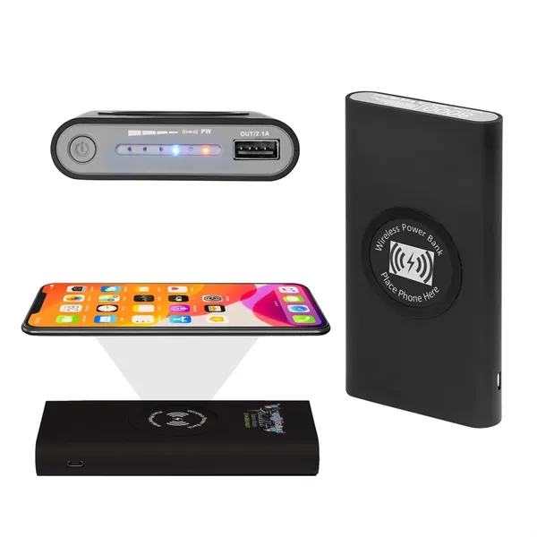 8000 mAh capacity wireless power bank with USB port.... from ASI 68507 The Magnet Group / Innovations by Magnet™