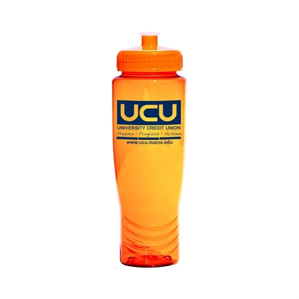 28 oz. translucent plastic bottle with push-pull twist-on cap, wide mouth... from ASI 68507 The Magnet Group / Perfect Line