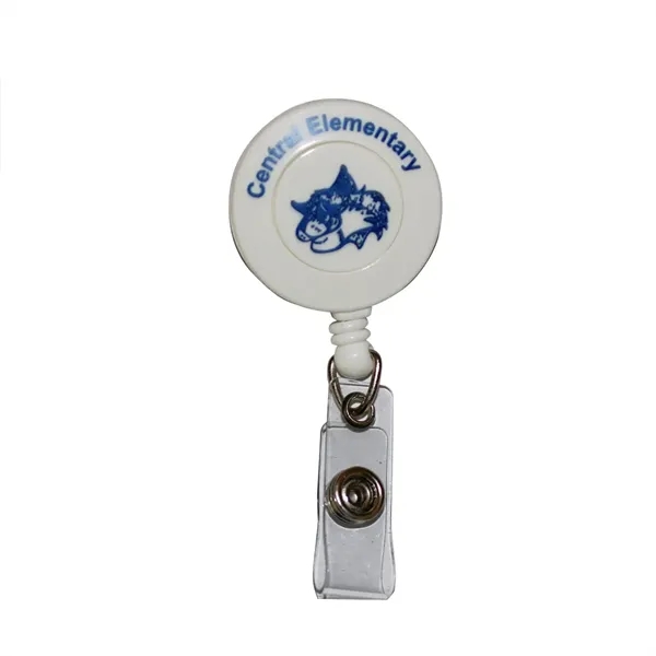 Badge holder with 30" retractable nylon cord and alligator clip on... from ASI 68507 The Magnet Group / Perfect Line
