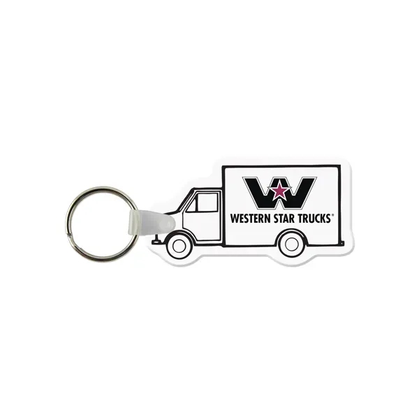 Box truck shaped vinyl keychain with a split ring.... from ASI 98360 WOWLine / WOWLine®