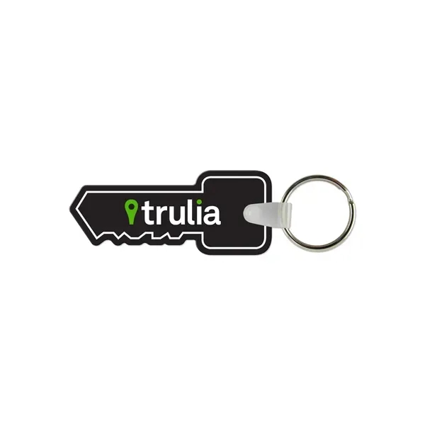 Key shaped vinyl keychain with a split ring.... from ASI 98360 WOWLine / WOWLine®