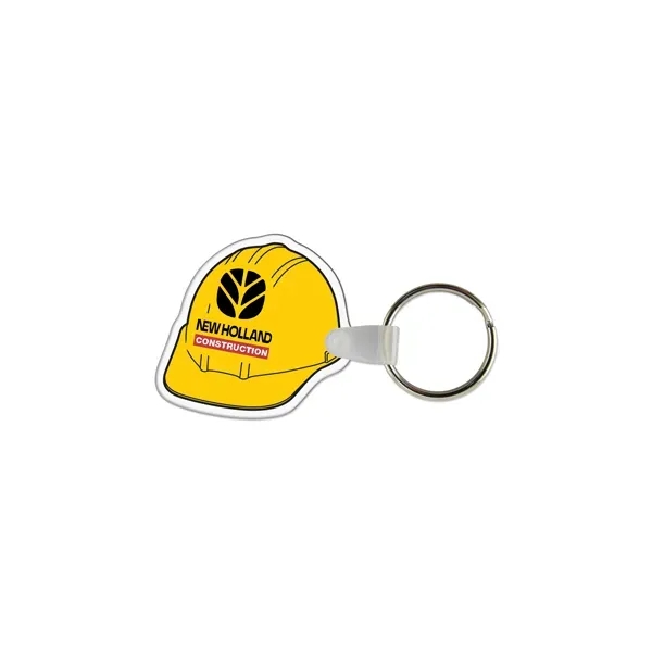Hard hat-shaped vinyl keychain with a split ring.... from ASI 98360 WOWLine / WOWLine®