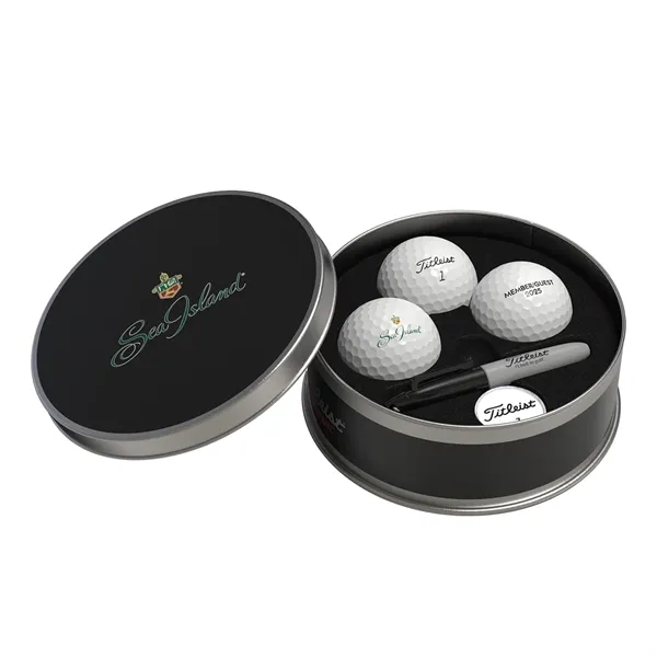 Three golf balls, a metal ball marker, five tees and a... from ASI 38120 Ball Pro / Diversified Quality Kitchenware