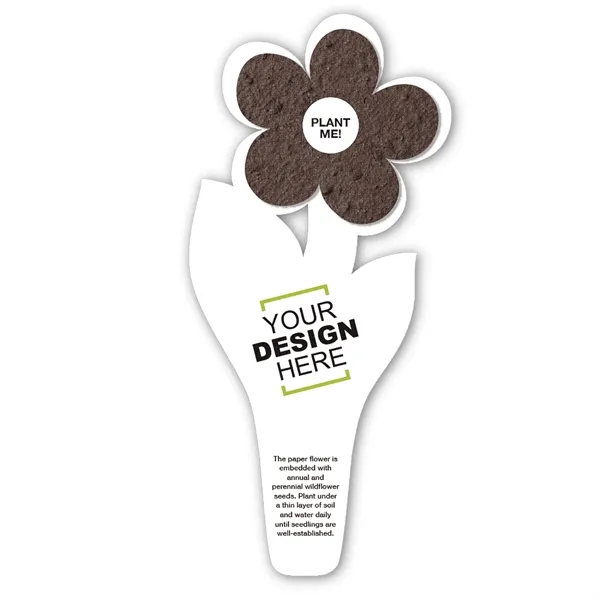Flower seed paper bookmark.... from ASI 40646 Bloomin Promotions / Bloomin' Promotions™