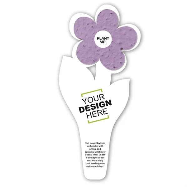 Flower seed paper bookmark.... from ASI 40646 Bloomin Promotions / Bloomin' Promotions™