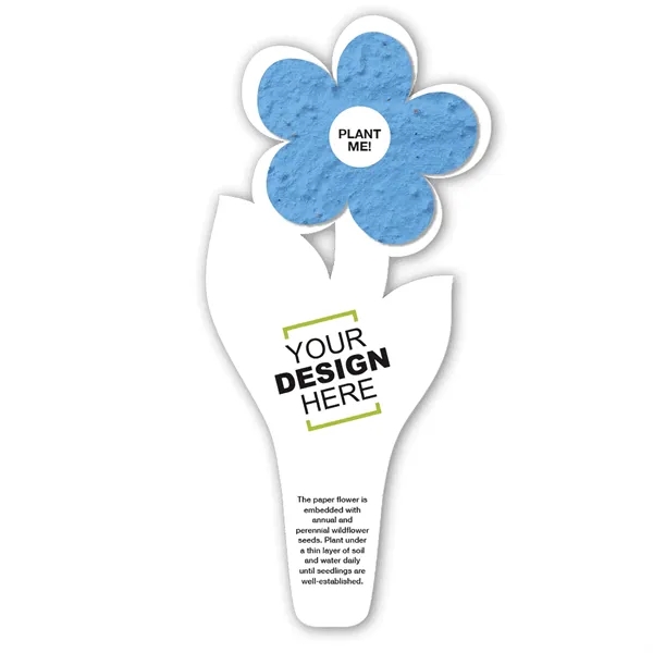 Flower seed paper bookmark.... from ASI 40646 Bloomin Promotions / Bloomin' Promotions™