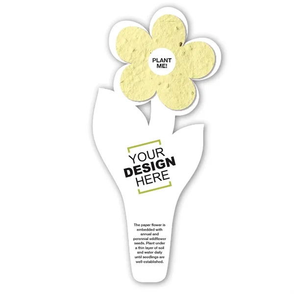 Flower seed paper bookmark.... from ASI 40646 Bloomin Promotions / Bloomin' Promotions™