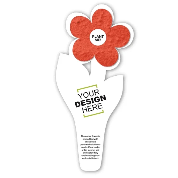 Flower seed paper bookmark.... from ASI 40646 Bloomin Promotions / Bloomin' Promotions™