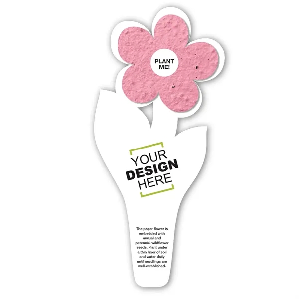 Flower seed paper bookmark.... from ASI 40646 Bloomin Promotions / Bloomin' Promotions™