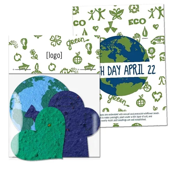 Gift pack features a recycled info card and plantable seed paper... from ASI 40646 Bloomin Promotions / Bloomin' Promotions™