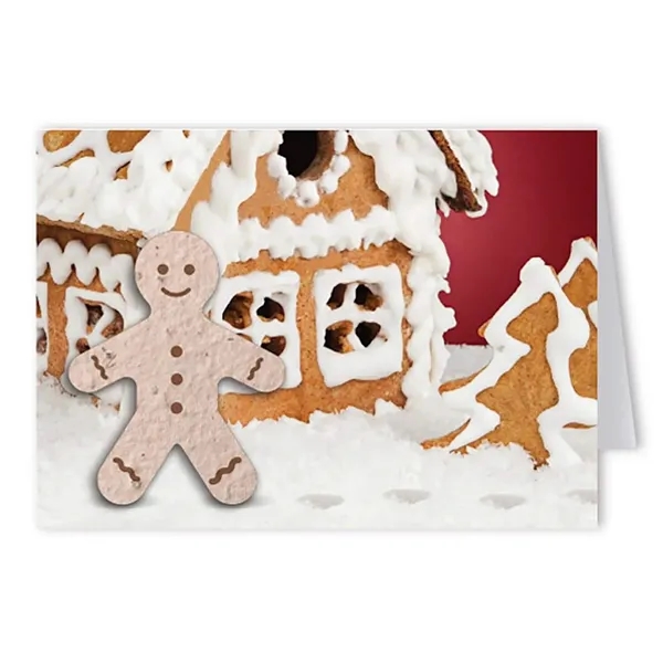 Recycled folding card with holiday seed paper shape.... from ASI 40646 Bloomin Promotions / Bloomin' Promotions™