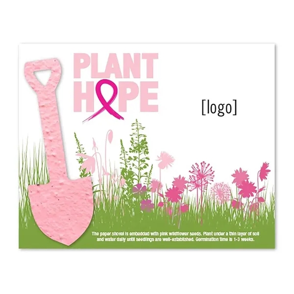 Two- part postcard with seed paper shape.... from ASI 40646 Bloomin Promotions / Bloomin' Promotions™