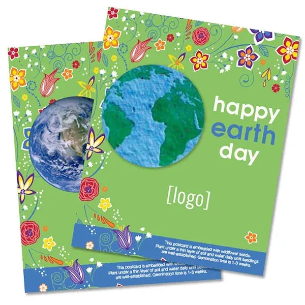 Two- part postcard with seed paper shape.... from ASI 40646 Bloomin Promotions / Bloomin' Promotions™