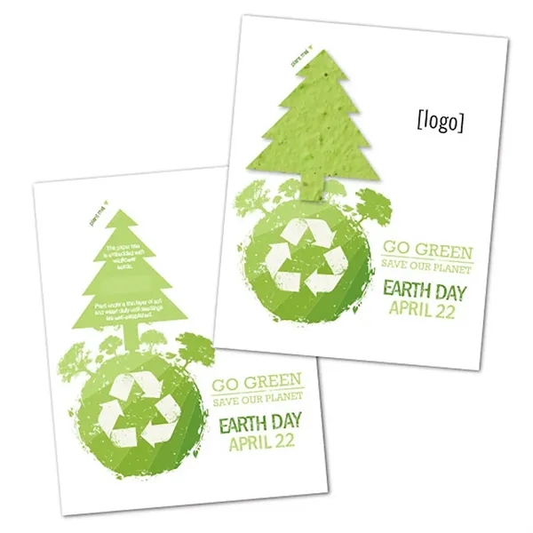 Two- part postcard with seed paper shape.... from ASI 40646 Bloomin Promotions / Bloomin' Promotions™