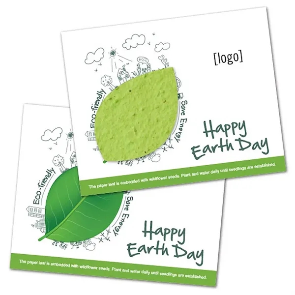 Two- part postcard with seed paper shape.... from ASI 40646 Bloomin Promotions / Bloomin' Promotions™