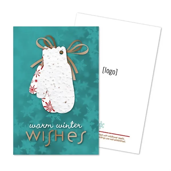 Two- part postcard with seed paper shape.... from ASI 40646 Bloomin Promotions / Bloomin' Promotions™