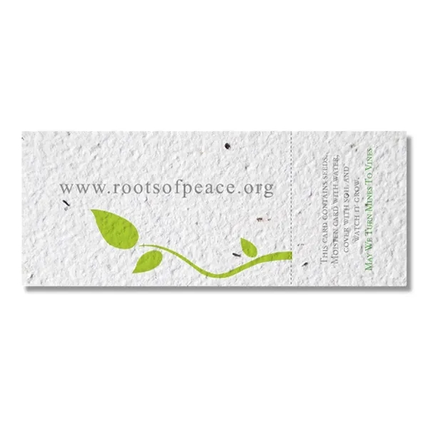 Plantable Seed Paper Coupon, perforated... from ASI 40646 Bloomin Promotions / Bloomin' Promotions™