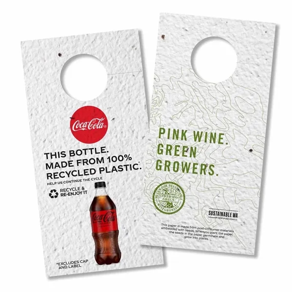 Seed paper bottle necker... from ASI 40646 Bloomin Promotions / Bloomin' Promotions™