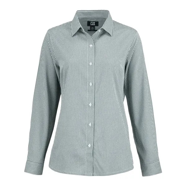 Cutter & Buck Skyline Eco Recycled Gingham Womens Long Sl...... from ASI 47965 Cutter & Buck