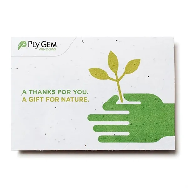 Seed paper greeting cards, envelopes included.... from ASI 40646 Bloomin Promotions / Bloomin' Promotions™