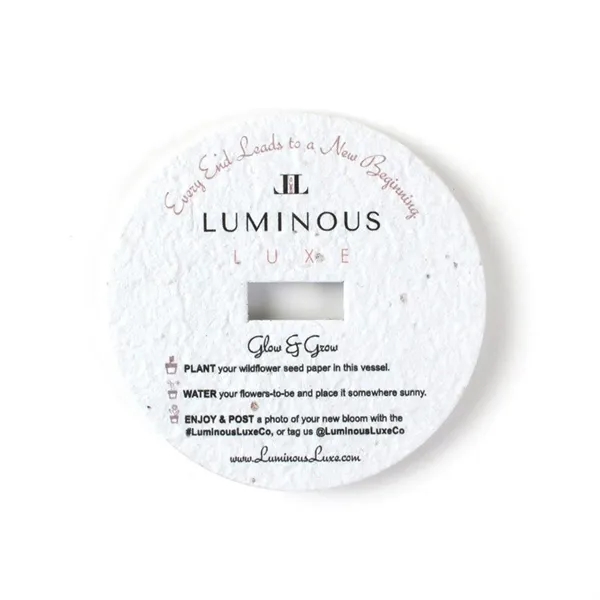 Seed Paper Candle Dust Cover... from ASI 40646 Bloomin Promotions / Bloomin' Promotions™