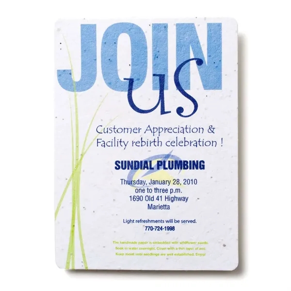 Plantable announcements, save the dates, and invitations... from ASI 40646 Bloomin Promotions / Bloomin' Promotions™