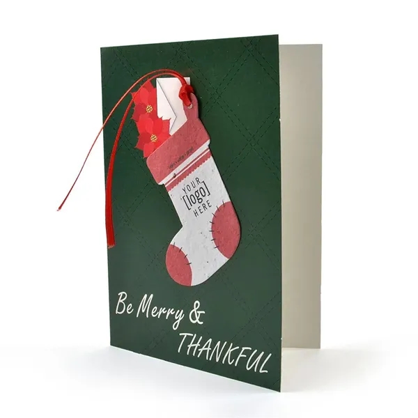 Earth friendly holiday printed ornament card, with envelope.... from ASI 40646 Bloomin Promotions / Bloomin' Promotions™