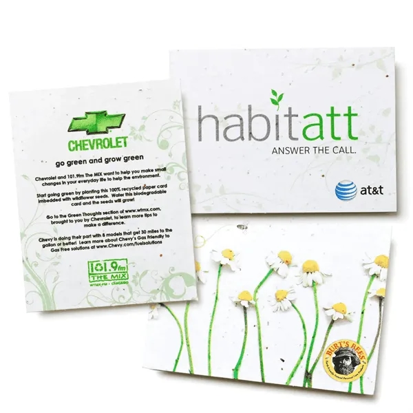 Printed seed paper post card.... from ASI 40646 Bloomin Promotions / Bloomin' Promotions™