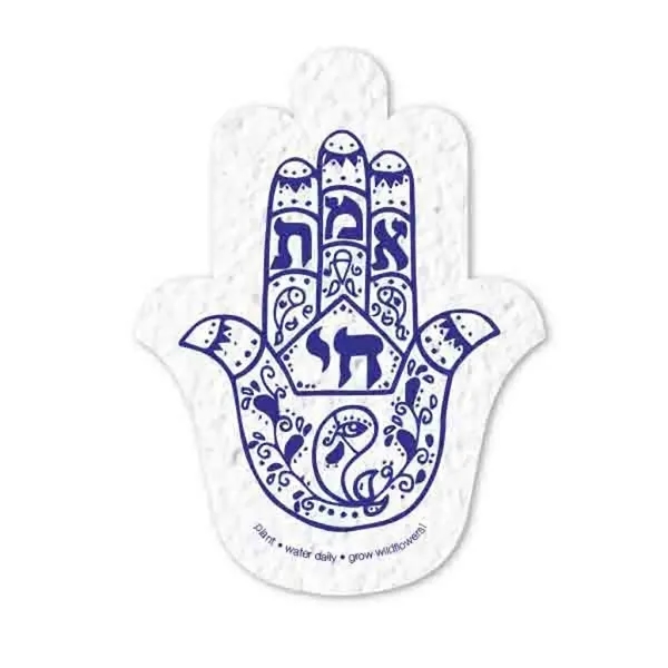 Seed Paper Shape Card, Hamsa... from ASI 40646 Bloomin Promotions / Bloomin' Promotions™