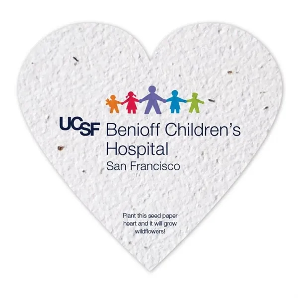 Seed Paper Shape Card, Heart... from ASI 40646 Bloomin Promotions / Bloomin' Promotions™