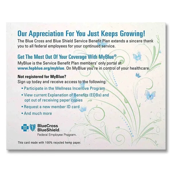 Hemp Postcard... from ASI 40646 Bloomin Promotions / Bloomin' Promotions™