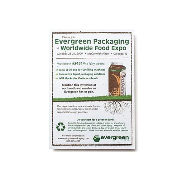 Seed paper postcard, large... from ASI 40646 Bloomin Promotions / Bloomin' Promotions™