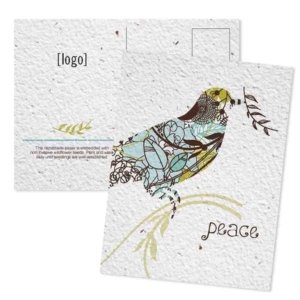 Printed seed paper post card for the Holidays - Mailing.... from ASI 40646 Bloomin Promotions / Bloomin' Promotions™