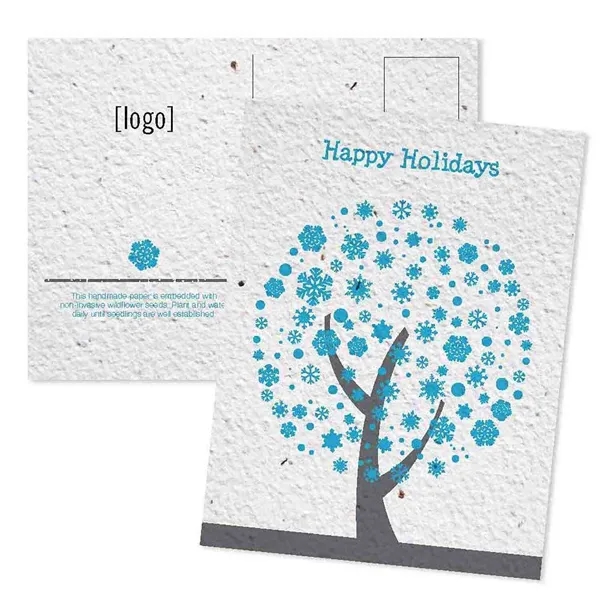 Printed seed paper post card for the Holidays - Mailing.... from ASI 40646 Bloomin Promotions / Bloomin' Promotions™