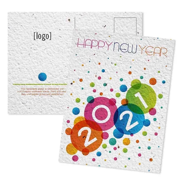 Printed seed paper post card for the Holidays - Mailing.... from ASI 40646 Bloomin Promotions / Bloomin' Promotions™