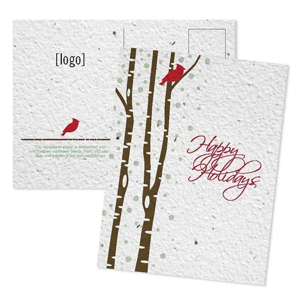 Printed seed paper post card for the Holidays - Mailing.... from ASI 40646 Bloomin Promotions / Bloomin' Promotions™